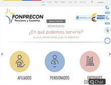 Tablet Screenshot of fonprecon.gov.co